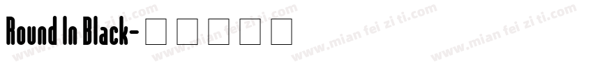 Round In Black字体转换